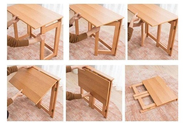 مكتب قابل للطى خشب عزيزى 80×50سم - DOR197