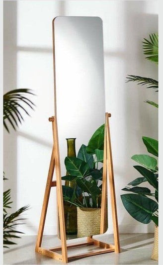مرايا استاند خشب طبيعى 47×180سم - DOR225