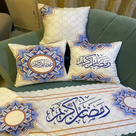 طقم كوشن مع رانر - 4 قطع - DEL94