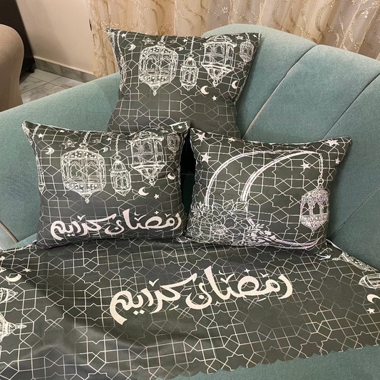 طقم كوشن مع رانر - 4 قطع - DEL98