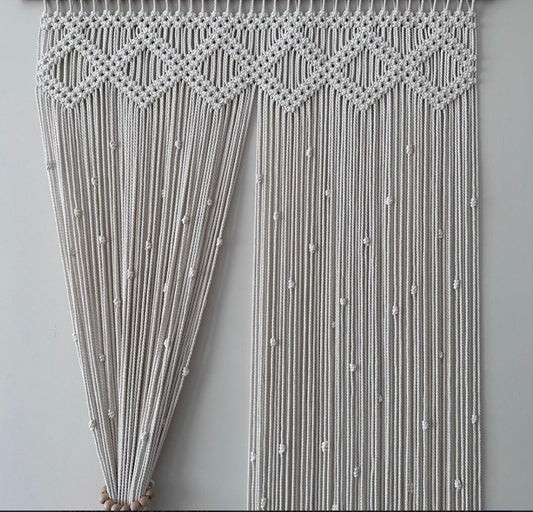 ستارة مكرمية 230×100سم - BIRD20