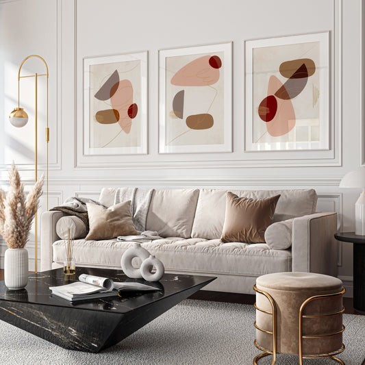 طقم تابلوهات- 3 قطع -40×60سم - PIC195