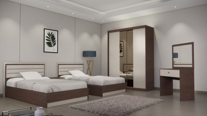 RIMMINI Bedroom 4 pieces, RIMMINI- 2BED- TBR002