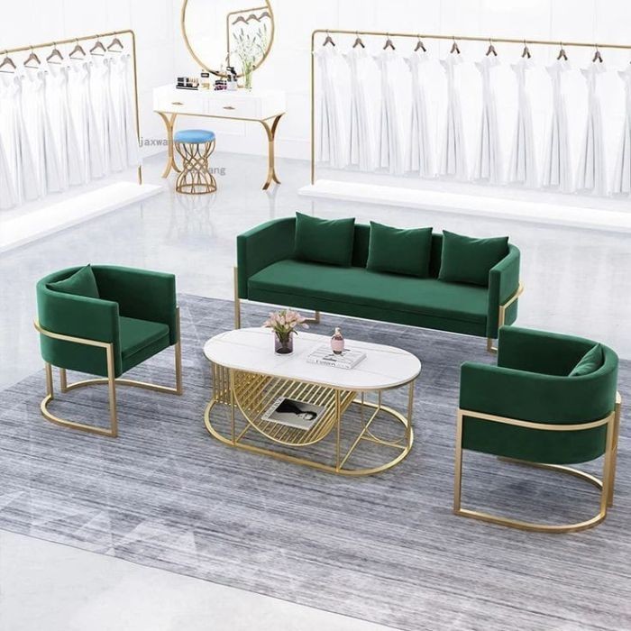 Outdoor set 4pieces, Green*Golden - S135