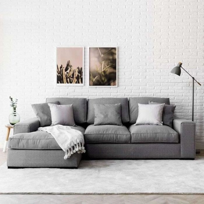 L-Shape 270*170cm, Gray - DVR 17