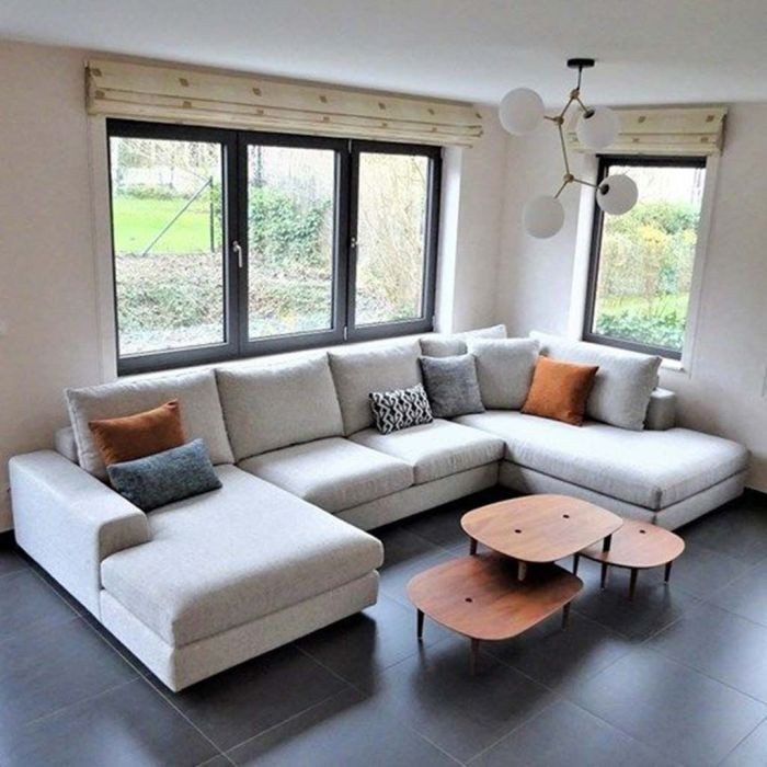 U-shape Sofa, Grey - Elo200