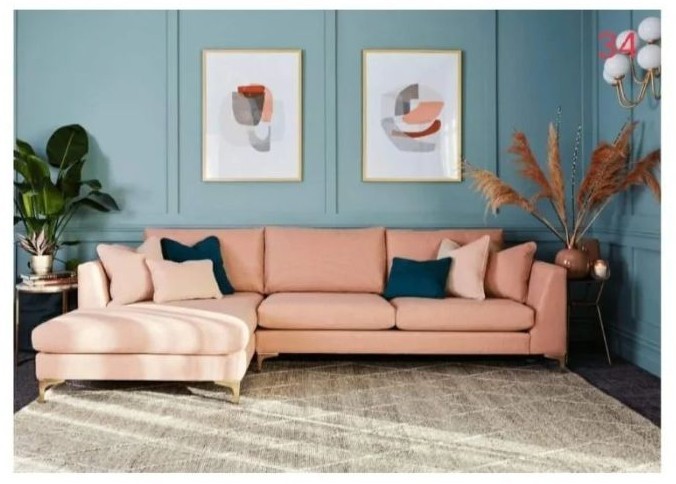 L-Shape 280*170cm, Rose - DVR 095