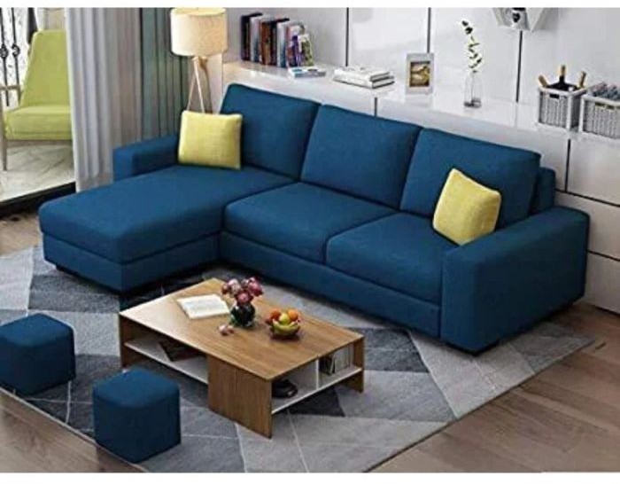 L-Shape 260*170cm, Blue - DVR 096