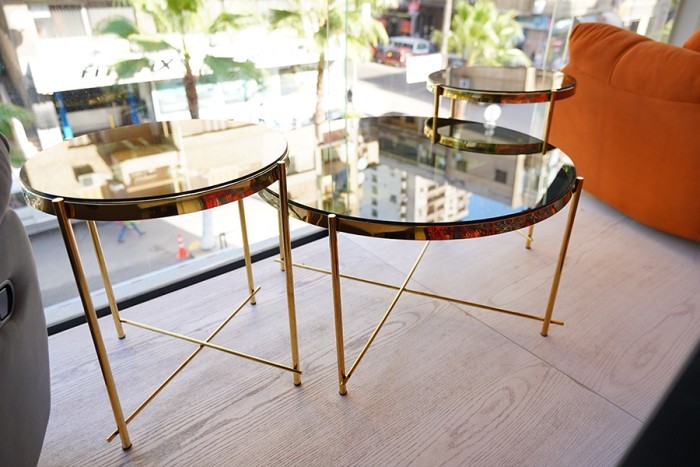 Leon coffee table set, three pieces, art-192