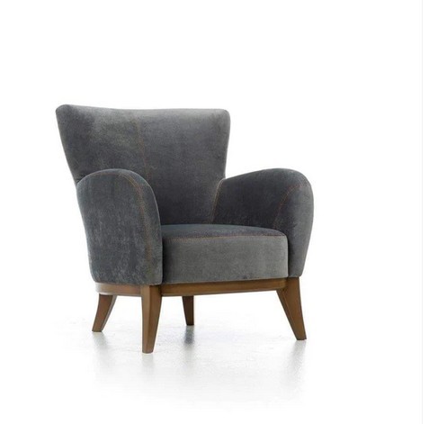 Modern Chair, Beech wood, Gray - BF128