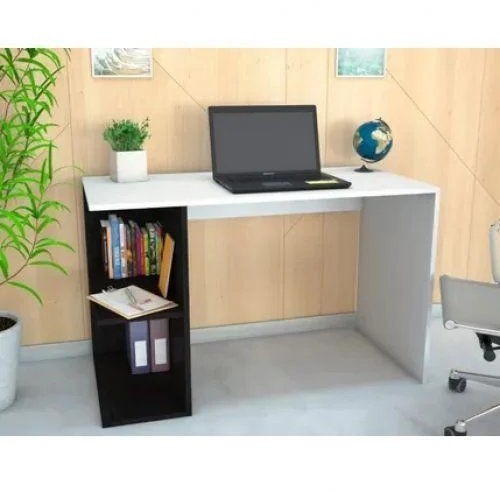 Desk 120 cm, white*black - TBL 02