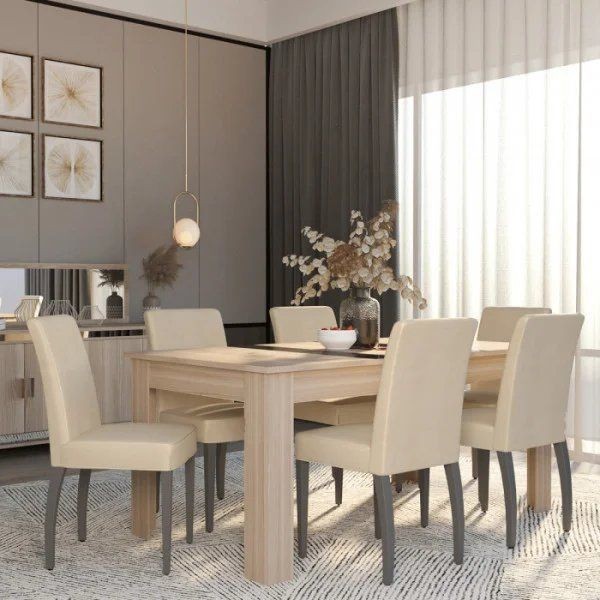 Dining table 150*90cm, beige - DIR 2