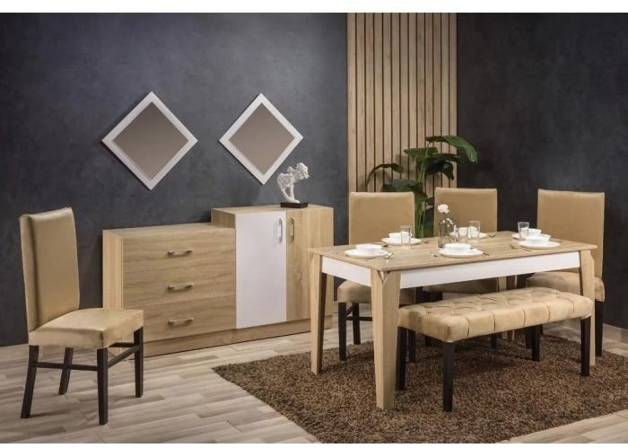 Dining room 4 chairs, MDF wood - DIR 15