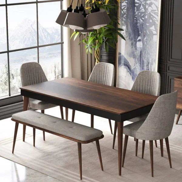 Dining room 4 chairs, MDF wood - DIR 14