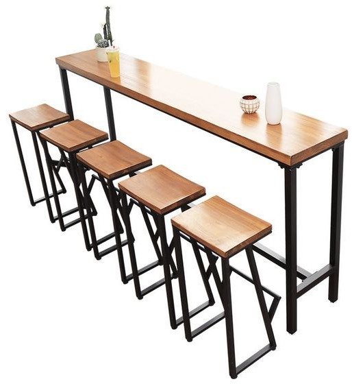 Dining Table, 6 pieces Black *Brown - DT127