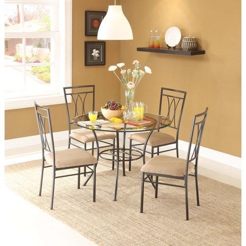 Dining Table, 5 pieces Brown - DT120