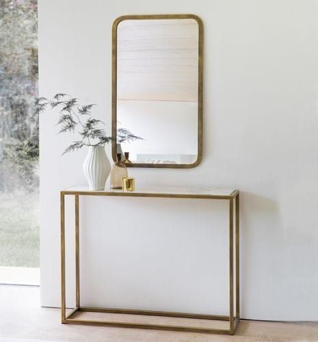 Console and mirror, Metal - V003