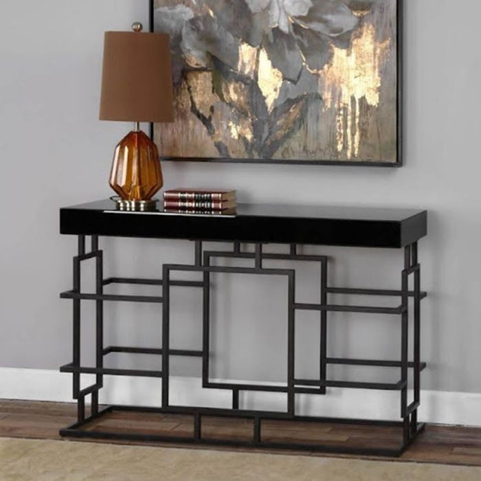 Consol, 100x30x90cm, Black - S2