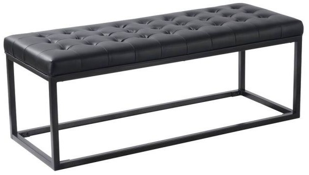 Banquette, Metal, Black - S113
