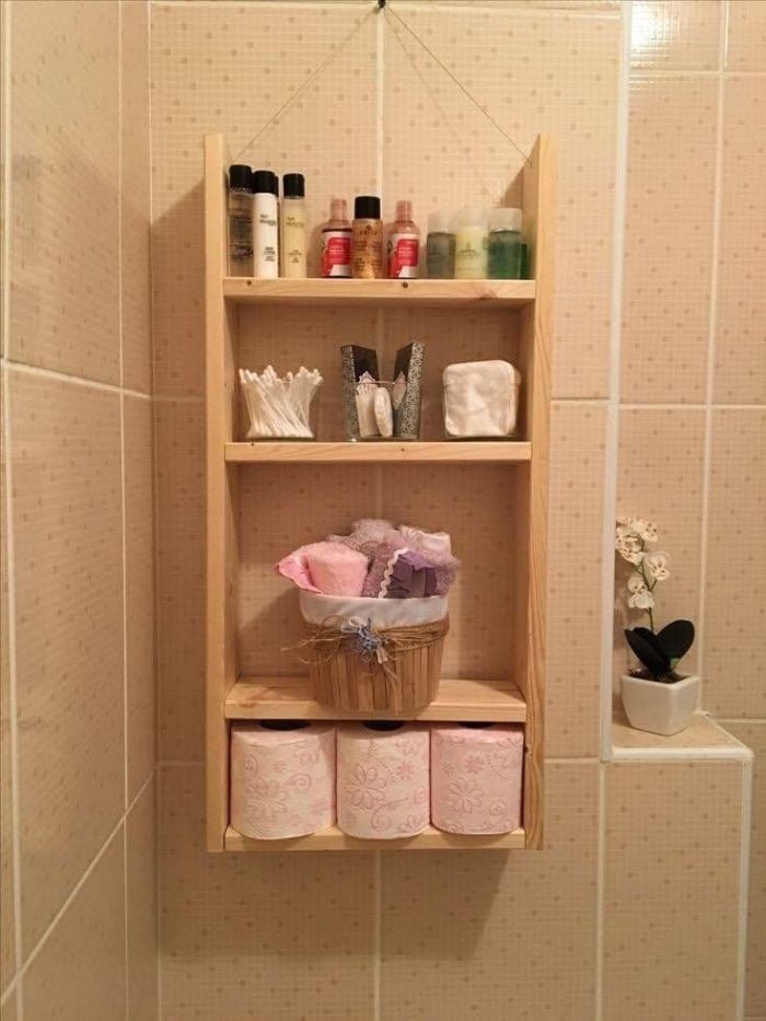 Bathroom shelf, Beige - A071
