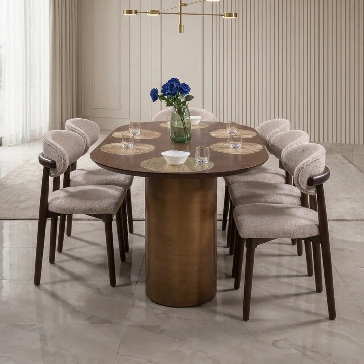 ترابيزة سفرة + كراسي تولين – Dining Table + Chairs Tolin