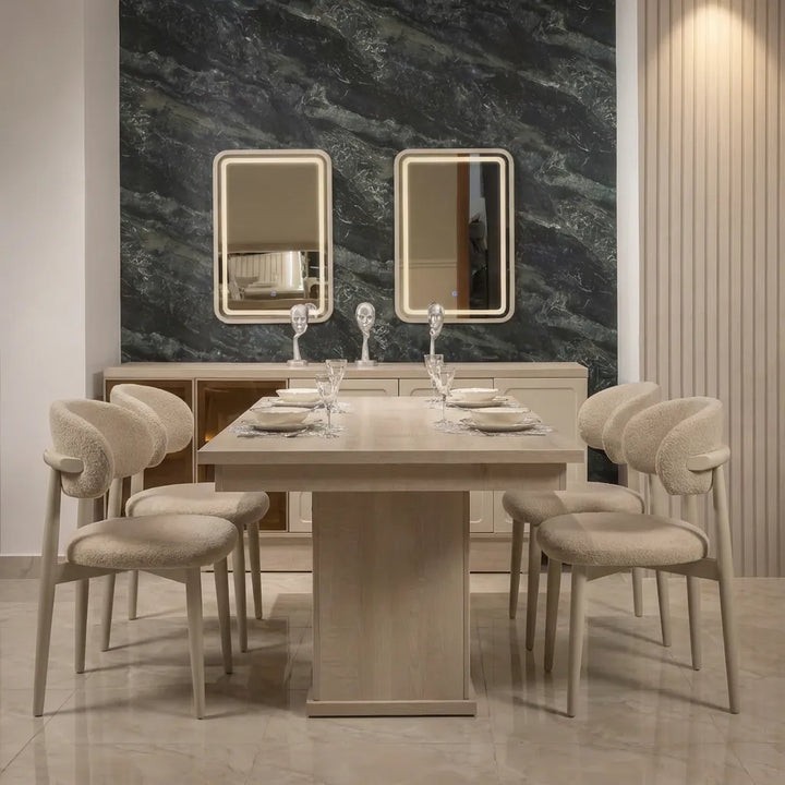 ترابيزة سفرة + كراسي برلين – Dining Table + Chairs Berlin