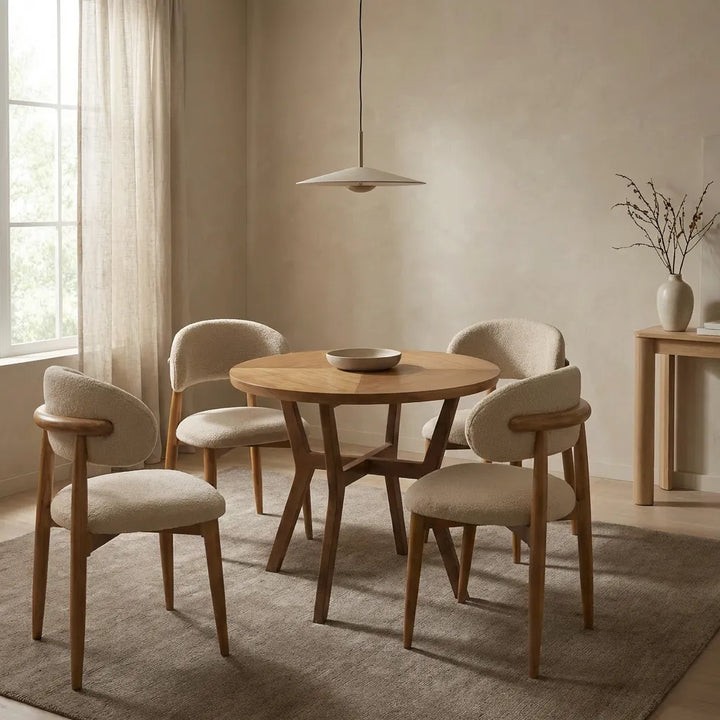 ترابيزة سفرة + كراسي سينتر – Dining Table + Chairs Center