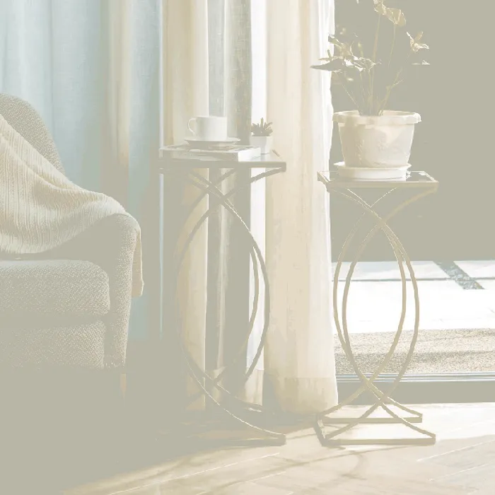 Side table, Two pieces, Golden - S126