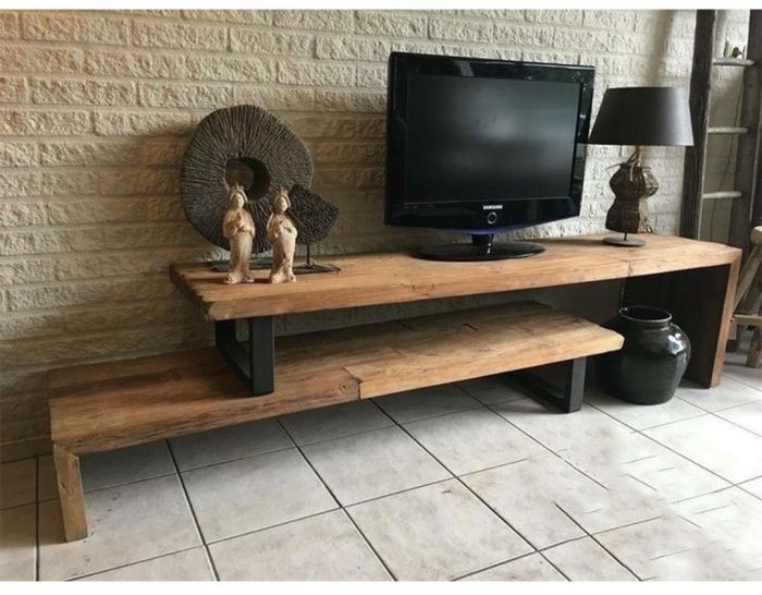 Metal TV Unit Black - cal.tvu.04