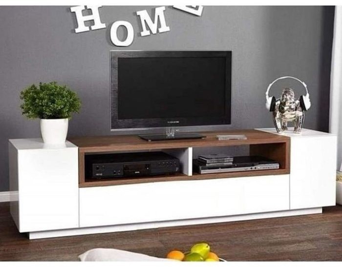 TV Unit, White*Wooden - A023