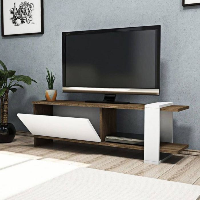 TV Unit, White*Wooden - A022