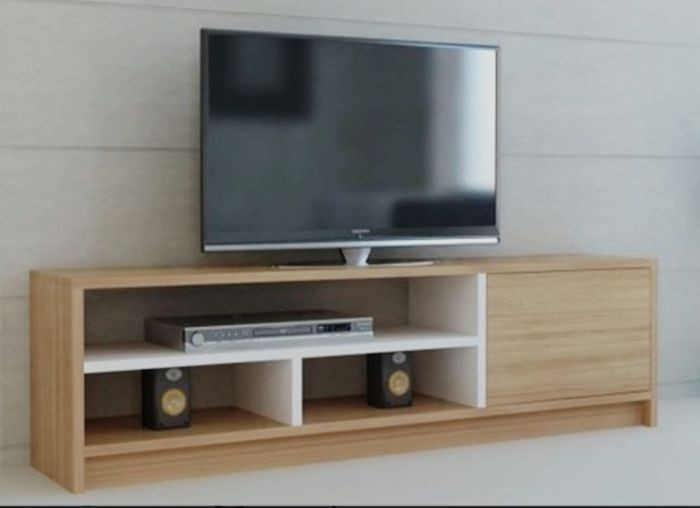 TV Unit, Wooden*White - A015