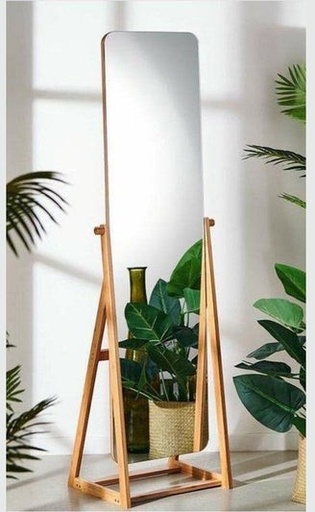 مرايا استاند خشب طبيعى 47×180سم - DOR225