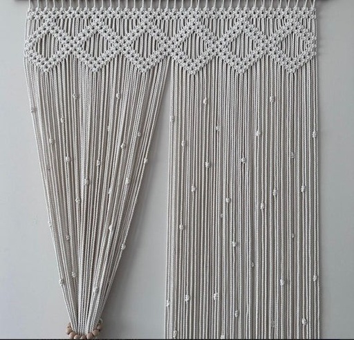 ستارة مكرمية 230×100سم - BIRD20
