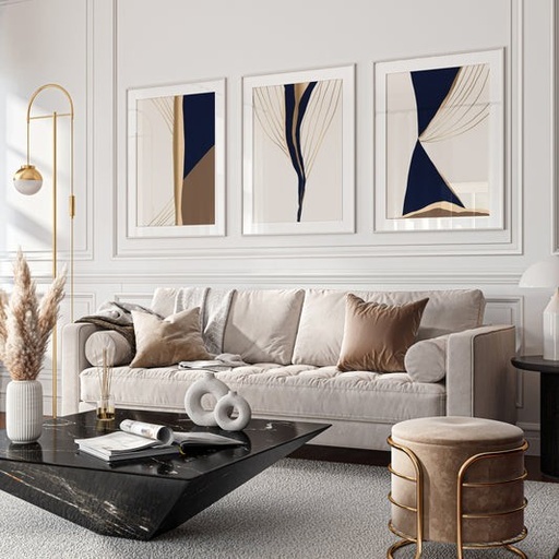 طقم تابلوهات- 3 قطع - 40×60سم  PIC196
