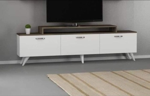 TV Unit, White*Brown - A028