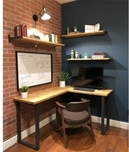 Black Metal Desk- 100cm - cal.off.12