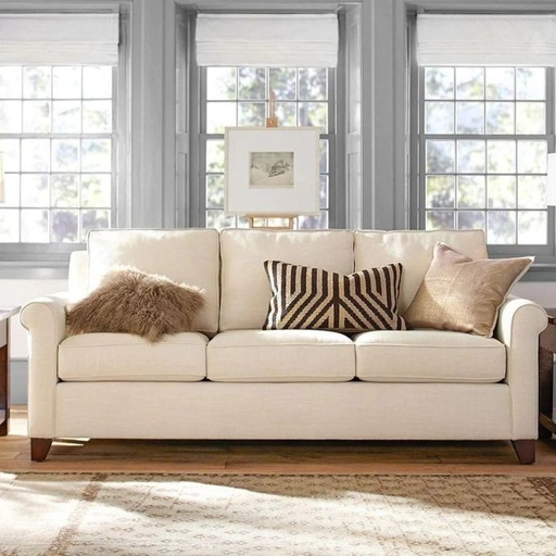 Sofa soft foam, Beech wood, Off White - BF22