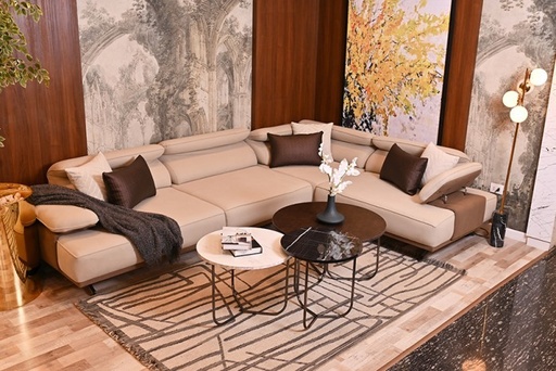 Carla L-Shape, Beige - art-ne6